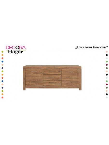 Aparador German 200cm Nogal