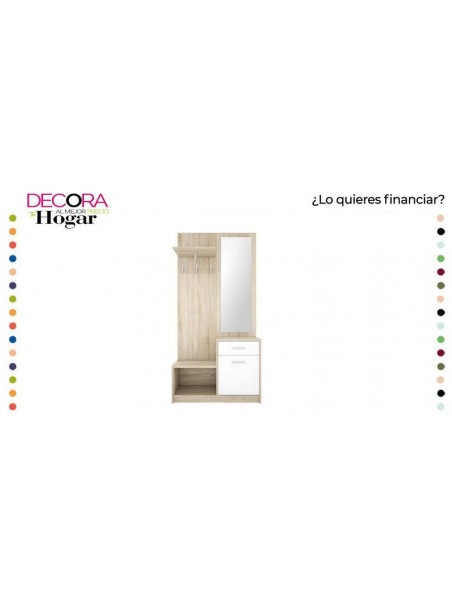 Mueble Entrada Nepo Cambrian/Blanco