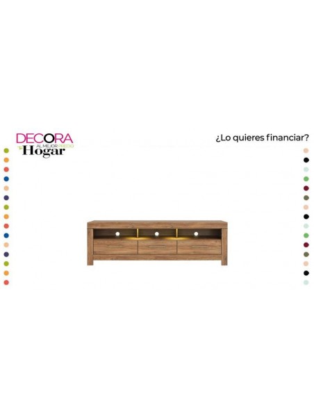 Mueble Tv.  200cm German Nogal