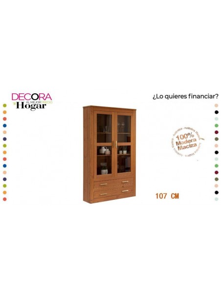 Vitrina 2 Puertas Dakota Cera